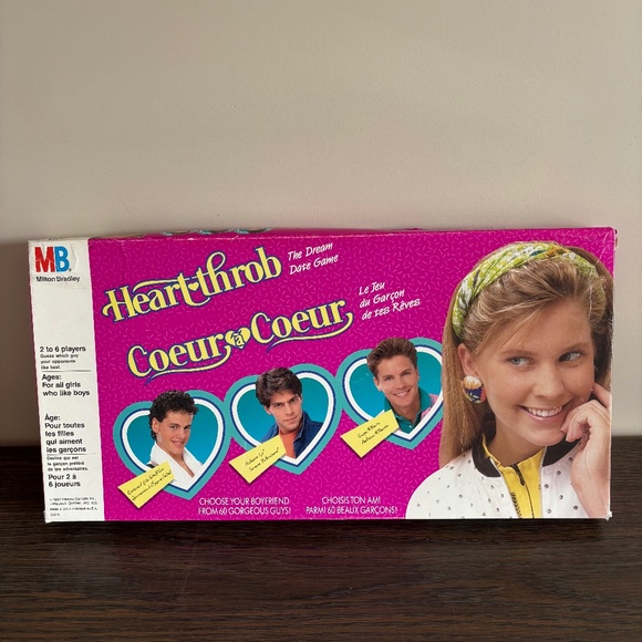 Milton Bradley Other - Vintage Heart Throb Board Game 1989
